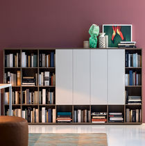 Libreria moderna / in legno laccato / in...