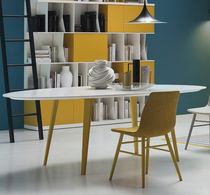Tavolo moderno / in legno laccato / in olmo...