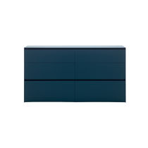 Credenza moderna / in legno laccato / bianca...