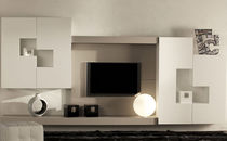 Parete attrezzata TV moderno / in legno
