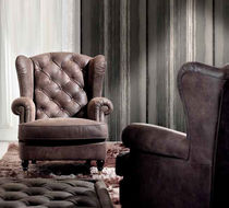 Poltrona classica / in pelle