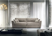 Divano moderno / in pelle / 3 posti / marrone