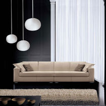 Divano modulare / moderno / in pelle / 4...
