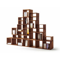Scaffale modulare / moderno / in legno massiccio