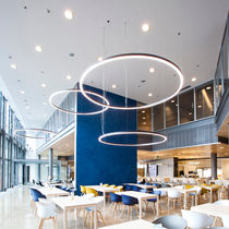 Luce a sospensione / LED / lineare / tonda