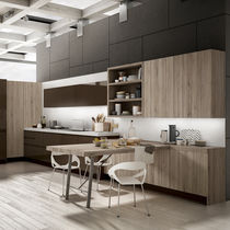 Cucina moderna / in laminato / a L / laccata