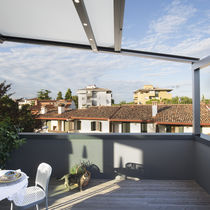 Pergola addossata / in alluminio / contract