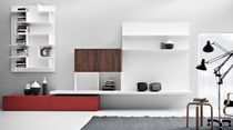 Libreria a muro / moderna / in legno