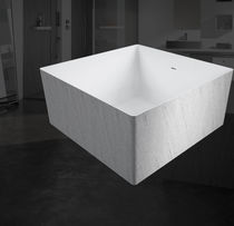 vasca da bagno da appoggio quadrata in acrilico