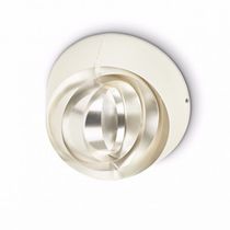 Applique moderna / in ottone / LED / tonda
