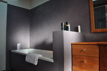 intonaco decorativo in cemento colorato per interni ed esterni B&Eacute;TON CIR&Eacute; : SALLE D'EAU Mercadier