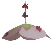 lampada a sospensione per bambini (mista) LUMINAIRE FLEUR CASSENOISETTE