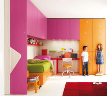 letto a castello con contenitori per bambini (bimba) IDEA 14 Klou xl by Battistella