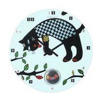 orologio da parete per bambini (misto) LE CHAT by Andree Prigent NEXTIME