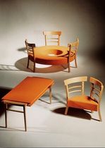 set tavolo e sedie per bambini (misto) KINDERMOBEL by Ginbande Design ANTHOLOGIE QUARTETT