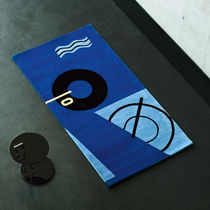 tappeto moderno a motivi in lana della Nuova Zelanda di Eileen Gray (fatto a mano) BLUE MARINE CLASSICON