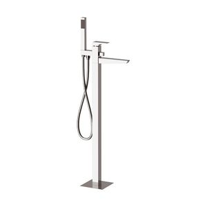 miscelatore per vasca / a pavimento / in metallo cromato / da bagno
