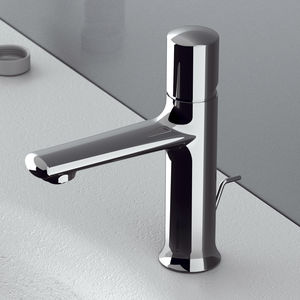 miscelatore per lavabo / in ottone cromato / da bagno / 1 foro