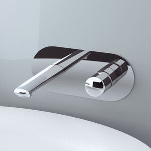 miscelatore per lavandino / da incasso / in ottone cromato / da bagno