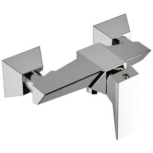 miscelatore da doccia / da parete / in metallo cromato / in ottone