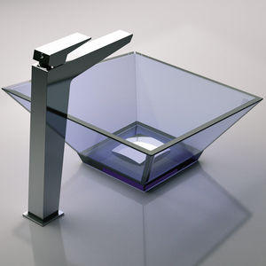 miscelatore per lavabo / in metallo cromato / in ottone / da bagno
