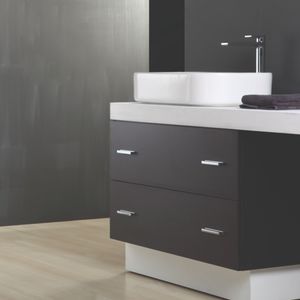 miscelatore per lavabo / in metallo cromato / da bagno / 1 foro