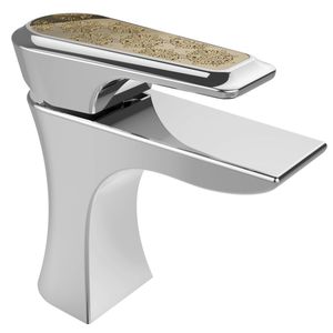 miscelatore per lavabo / in metallo cromato / da bagno / 1 foro