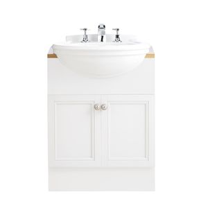 lavabo da semincasso / tondo / in ceramica / classico