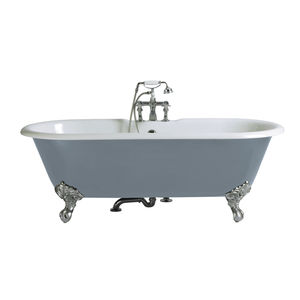 vasca da bagno su piedi / ovale / in ghisa / doppia