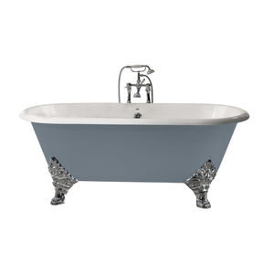 vasca da bagno su piedi / ovale / in ghisa / doppia