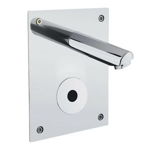 miscelatore per lavabo / da incasso / in acciaio inox / elettronico