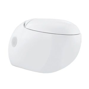 WC sospeso / in ceramica / con sciacquone ad incastro