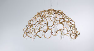 lampada a sospensione / classica / in vetro / in bronzo