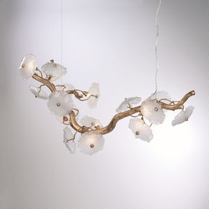 lampada a sospensione / moderna / in bronzo / in vetro di Murano
