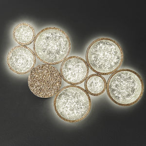 applique moderna / in bronzo / in vetro / LED