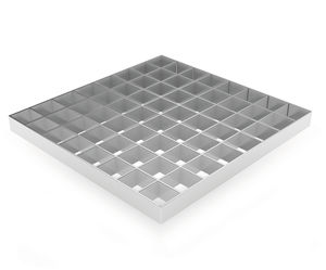 grigliato in acciaio / in alluminio / in acciaio inox / per gradini di scale