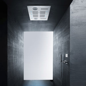 soffione doccia da incasso a soffitto / rettangolare / a pioggia / a cascata