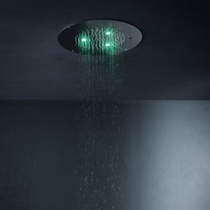 soffione doccia da incasso a soffitto / tondo / a pioggia / a cascata