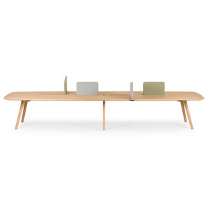 tavolo da riunione moderno / in legno / in HPL / rettangolare
