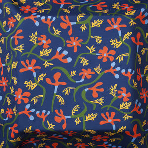 tessuto da tappezzeria / per tende / a fiori / in acrilico