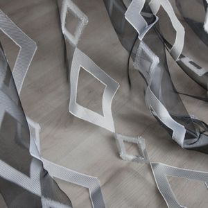 tendina voile motivo geometrico / in Trevira CS®