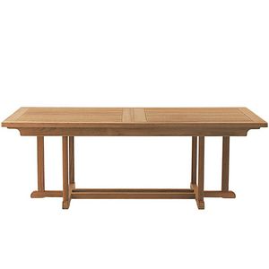tavolo moderno / in teak / rettangolare / da giardino