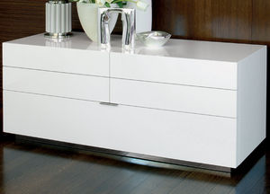 cassettone a muro / moderno / in legno laccato / bianco