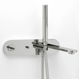 miscelatore da doccia / da parete / in metallo cromato / da bagno