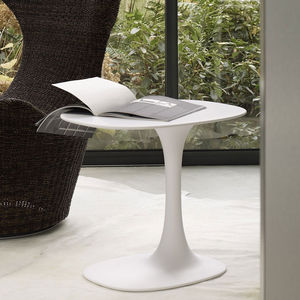 tavolo d'appoggio moderno / in Cristalplant® / ovale / da giardino
