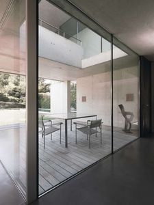 poltrona moderna / in rete / in acciaio inossidabile / in PVC
