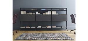 libreria ad angolo / modulabile / moderna / in alluminio