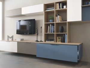 cucina moderna / in quercia / in laminato / con isola