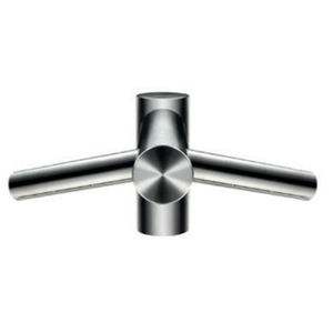 miscelatore per lavabo / da parete / in acciaio inox / da interno