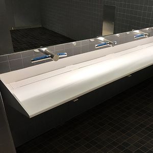 lavabo multiplo / sospeso / rettangolare / in Solid Surface
